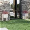 Vidaxl Fioriere da Giardino 2 pz Bianche 40x40x70 cm in Legno di Pino