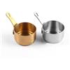 CulinaBlend Pentola da 100 ml in acciaio , piccola casseruola per latte, salsa, mini casseruola multiuso antiaderente con manico lungo per scaldare latte, uova bollire zuppe, pentole da cucina (oro (60 ml)