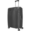 travelite Valigia rigida a 4 ruote grande con fodera riciclata, ELVAA: trolley elegante con angoli protettivi + serratura TSA, 76 cm, 102 l