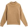Koton Basic Half Turtle Neck Knit Sweater, Pullover Ragazze, Brown(532),