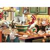 yoofun Puzzle da 1000 pezzi - Impossible Hard Challenge Puzzle per Adulti - Cucina Gatti