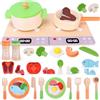 Mardo Giocattoli da Cucina per Bambini, Accessori, Pentole e Padelle Giocattolo, Utensili per Esterni, Taglio di Cibo e Verdure Chef, Giochi di Ruolo 3+ Anni