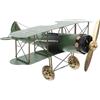GLEAVI Ornamento del di Aeroplano Chiave Aeroplani Antico Aereo retrò Decorazione Forma Adulti Annata Biplano in Ferro e Metallo Aerei Giocattolo Kweilin Ferro da Stiro Verde