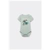 Tezenis Body Bebè Mezza Manica In 100% Cotone Verde