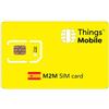 Things Mobile SIM Card M2M SPAGNA Things Mobile con copertura globale e rete multi-operatore GSM/2G/3G/4G LTE, senza costi fissi, senza scadenza e tariffe competitive, con 10 € di credito incluso