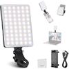 NEEWER BASICS Luce Selfie LED con Clip Compatibile con iPhone, Ricaricabile 2000mAh, Morsetto Telefono e Panno Pulizia, Luce Riempimento per Zoom Videoconferenze Webcam Laptop Riprese Trucco, NL-60AI
