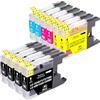 Jhaan LC1240XL LC1280XL LC1220XL | Compatibile con stampanti Brother MFC-J425W MFC-J430W DCP-J525W MFC-J5910DW MFC-J625DW MFC-J825DW MFC-J6510DW MFC-J835DW
