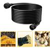 cshare Catena luminosa di prolunga da 10 m, 2 poli, cavo di prolunga IP65, impermeabile, per esterni G40 Globe, luci ghiaccioli, lampada da giardino, colore nero
