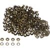 QUARKZMAN 300 Set Kit Occhielli in Metallo 5mm 1/5 Foro Occhielli per Teloni Piccolo Occhiello con Rondelle per Scarpe Vestiti Cintura Etichetta Borsa Tessuto Pelle Progetto, Bronzo