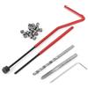 Candeon Kit di riparazione della filettatura - 25 pezzi Kit di inserti per la riparazione della filettatura M3 Drill Helicoils Kit di riparazione della bobina Set di utensili manuali compatibili con scatola d