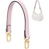 PH PandaHall 37.2cm Manici per Borsa in Pelle Rosa Tracolla Corta per Borsa, 19mm Manici di Ricambio per Borse da Ascella Portafoglio Borse a Mano