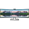 PHILIPS Monitor Philips 499P9H/00 49'' Dual QHD VA Curvo USB-C Webcam LED Nero