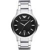 Emporio Armani Orologio da uomo, movimento a tre lancette, cassa in acciaio inossidabile 43 mm e bracciale in acciaio inossidabile, AR11181