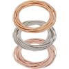 SUNNYCLUE 1 Scatola 45 Anelli Braccialetti per Corde di Chitarra Filo di Memoria Apribile A Vite Corda Sottile Braccialetti per Corde di Chitarra Impilabili da 2-1/4 Pollici Braccialetti per Corde di