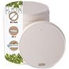 BIOZOYG Coperchio di cartone con apertura per bere I Coperchio per coffee to go Ø 80mm bianco I Per bicchieri di cartone per caffè da asporto I Biodegradabili e compostabili I 50 pezzi