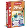 Clementoni Sapientino Montessori - Gioco e Scrivo, Gioco Educativo Bambini 4-6 Anni, Lavagnette Riscrivibili per Sviluppare Scrittura e Vocabolario, Made in Italy, Lingua Italiana, 16844