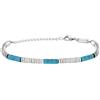 Breil, Collezione Fusion, Bracciale Uomo in Acciaio, con Elementi in Lava e Dischi in Acciaio, Finitura Specchiata, Lunghezza Regolabile fino a 22 cm
