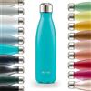 Blumtal® Borraccia termica acciaio inox Charles - borraccia termica 1 litro senza BPA - bottiglia termica a prova di perdite borraccia 1 litro termica a doppia parete - borracce termiche - petrolio