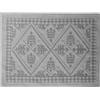 VALTEX - Tappeto Rettangolare Sassari in cotone e poliestere Grigio 70x120 cm