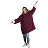VESTIAMO CASA - Felpa Plaid con cappuccio Wallaby Taglia unica Unisex