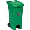 STEFANPLAST - Pattumiera a pedale Linea Urban Eco System Verde 80 Litri - h79,5x51x40 cm