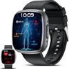 Lgnitek Smartwatch con ECG/𝐆li𝐜𝐞𝐦𝐢𝐚/HRV/BMI/Acido Urico, Orologio Saluta 1.75'' AMOLED, 24H Pressione Sanguigna/SpO2/Temperatura/Sonno/cardiofrequenzimetro, Contapassi IP68, Per Android/iOS