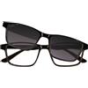 MAST INDUSTRIA ITALIANA OCCHIALI TWINS PLATINUM BRUNELLO NERO +1,50