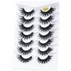 Keiby Citom Ciglia Finte Drammatico Fluffy 6D - 7 Paia Ciglia Naturali Ricci Spesse Riutilizzabili (G886-7Pcs-Nero)