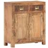 VIDAXL - Credenza 65x30x75 Cm In Legno Massello Di Mango Grezzo
