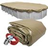 Pool Mate 571632-4 Telo di Copertura Invernale per Piscine ovali Fuori Terra da 40,6 x 9,5 m