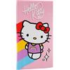 Aymax Asciugamano da spiaggia per bambini, 70 x 140 cm, in microfibra (Hello Kitty)