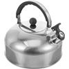 Zerodeko Fischio Teiera 4L In Acciaio Inox Teiera Piano Cottura Fischio Teiera Bollitore Acqua Forte Fischio Teiera Contenitore Dell'acqua Con Maniglia Ergonomica Per Piano Cottura Argento