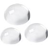 PH PandaHall 3pz Lente di Ingrandimento a Cupola Fermacarte da Scrivania Vetro, 4/6/8cm Lente di Ingrandimento a Mezza Cupola per Ufficio Accessori Da Tavolo Da Tavolo per La Lettura