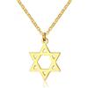 AILUOR Placcato Oro 18K Megan Stella di David collane del Pendente, Sei ha Indicato Gioielli Megan Stella ebraica di Israele Oro