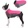 TOPSOSO Felpa per cani Cappotto in pile elasticizzato Giacca calda per cani Pullover per cani di piccola e media taglia Vestiti invernali per animali domestici da indossare all'interno e all'aperto, Rosa, M