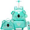 HTgroce Zainetti per Bambina Trolley per Zaino Prima Elementare Bambina Unicorno