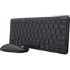 Trust Lyra Set Tastiera e Mouse Wireless, QWERTY Layout, Tastiera Bluetooth, 84%