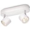 Philips Lighting (TG. 2 luci) Philips Lighting Star Lampada con 2 Faretti, LED, Alluminio, Bianco