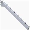 Centro Negozi bracciolo / broche inclinata per cremagliera ts43 cromata