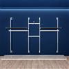 Centro Negozi Montante Shelf h200 Cromato