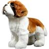 capybaraflying Simpatico peluche simulato di San Bernardo,26cm/10in realistico peluche di San Bernardo, decorazione da camera da letto per adolescenti marrone