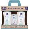 Chicco Set Baby Moments Chicco (Bagno Corpo 200 ml, Shampoo 200 ml, Acqua di Colonia 100 ml)