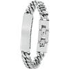 s.Oliver Ident Bracciale in Acciaio inox da Uomo, 20+1,5 cm, Argento, Fornito in confezione regalo