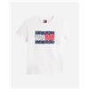 Tommy Hilfiger Flag Floreal W - T-shirt - Donna - Bianco