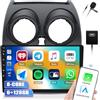 CAMECHO 6GB+128GB CAMECHO Android 13 Autoradio per Nissan Qashqai J10 2006-2016 con Carplay Android Auto Mirror Link, 2 DIN Touchscreen 9 pollici con Bluetooth GPS Navigazione WiFi FM/RDS SWC