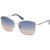 GUESS Women GU0014932W59 Sunglass, Occhiali Donna, Oro Pallido Lucido, 59