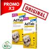 Elanco Adtab Compresse Masticabili Per Cani da 2,5 a 5,5 Kg - Conf. 3pz [PREZZO PER SINGOLA CONFEZIONE] PROMO X2
