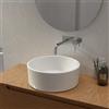Parama Lavabo da appoggio tondo in ceramica 41,5x41,5x15,5cm bianco lucido