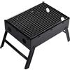 T-Lovendo Mini piano pieghevole per barbecue a carbone -