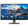 PHILIPS - Monitor 42.5' LED VA 439P1/00 3840 x 2160 4K Ultra HD Tempo di Risposta 4 ms